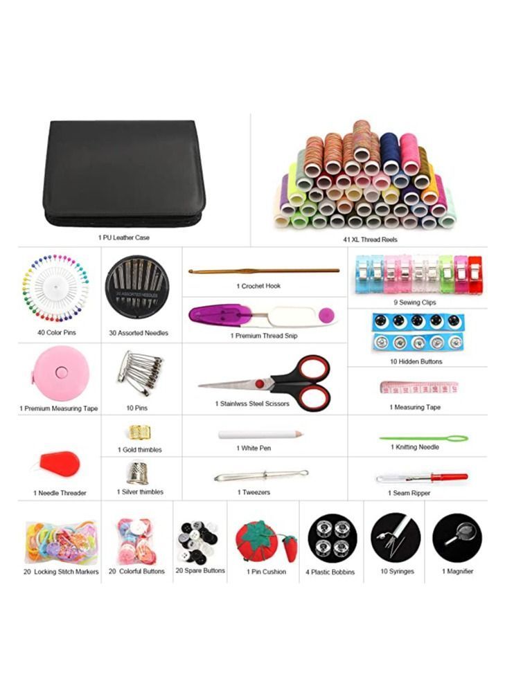 Y&D 229 PCS Sewing Kits, Premium Supplies for DIY, Travellers, Adults, Beginners, Campers and Home, Machine Kits with 41 Thread Spools, Professional Accessories  - Image 3