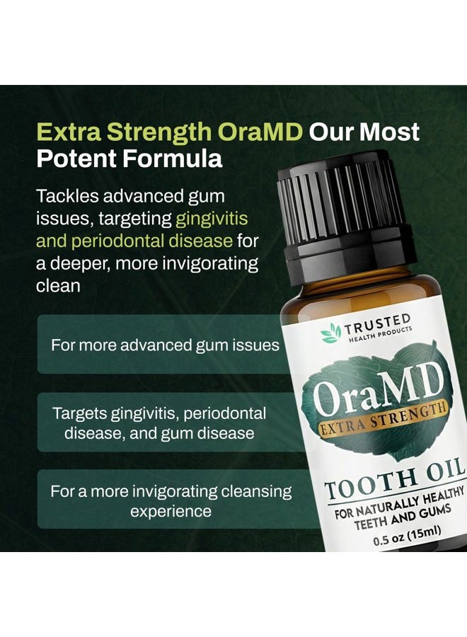 OraMD Original Tooth Oil - Healthy Gums, Fresh Breath and Helps with Sensitive Teeth - All-Natural Solution Better Than Mouthwash (3-Pack) - Image 4