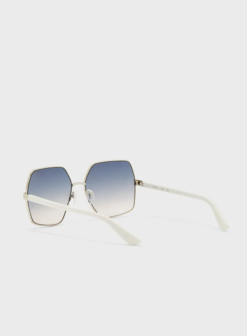 GUESS Metal Shaped Sunglasses