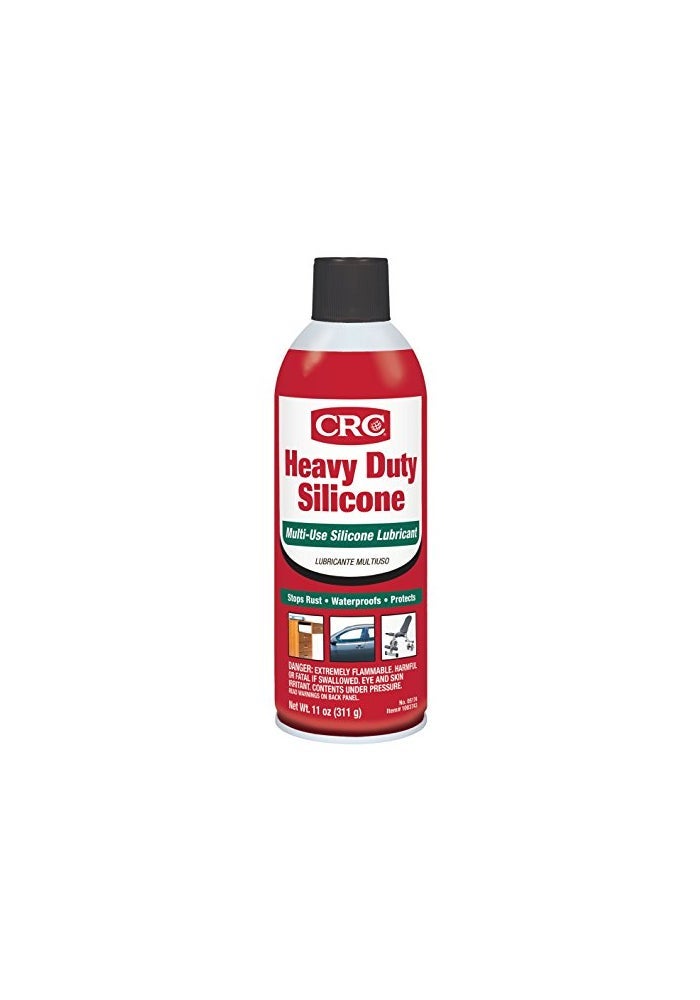 CRC Heavy Duty Silicone Lubricant 11 Wt Oz Clear Colorless Liquid