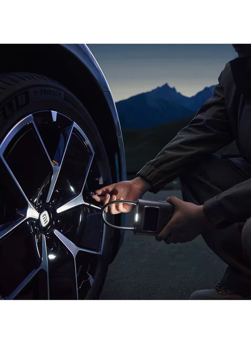 شاومي مضخة هواء كهربائية محمولة من شاومي Mijia Air Pump 2 Pro (MJCQB07PQ) – مزودة بشاشة رقمية، قابلة للنفخ حتى 150 PSI، مناسبة للكرة والإطار، بسعة بطارية 2500 مللي أمبيرٔ.  - Image 4