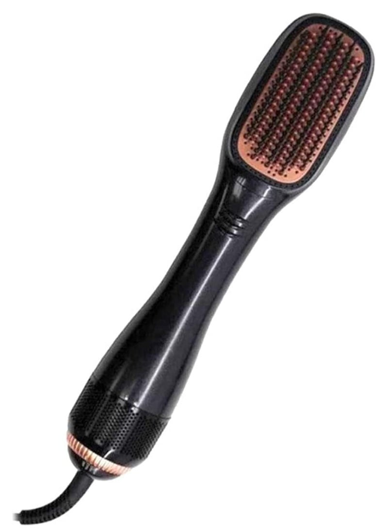 DubaiGallery 2 In 1 Professional Hair Dryer Brush Negative Ion Blow Dryer Straightening Brush Hot Air Styling Comb Electric Hair Straightener Styler - Image 1