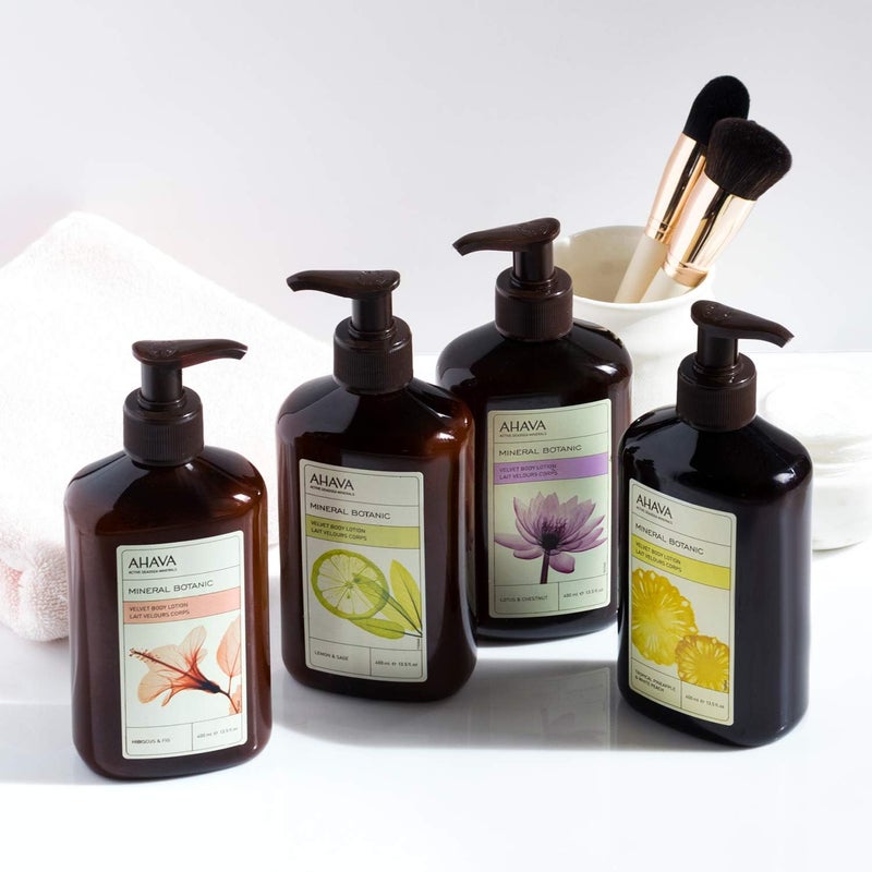 AHAVA Mineral Botanic Velvet Body Lotion - Hibiscus & Fig - Image 3