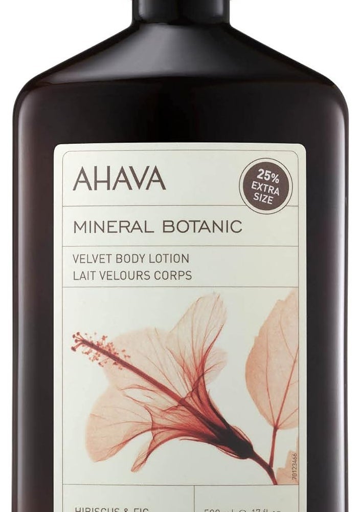 AHAVA Mineral Botanic Velvet Body Lotion - Hibiscus & Fig - Image 1