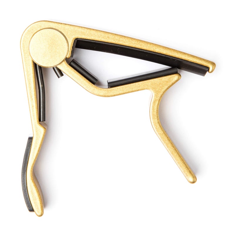 Dunlop Acoustic Trigger, Curved, Gold Guitar Capo - Image 1