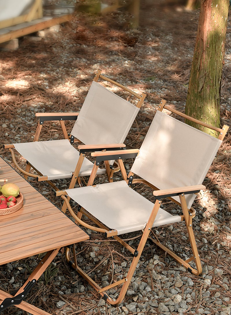 شاربدو كرسي قابل للطي من قماش أكسفورد قابل للحمل في الهواء الطلق مناسب للتخييم والنزهات والشاطئ - Image 2