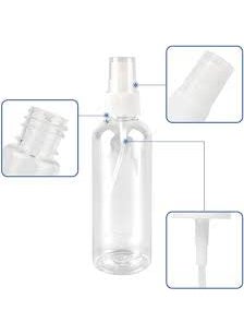 Graidient span Graidient span Multipurpose Refillable Spray Bottle 100 ml with Fine Mist Transparent Pack of 4  - Image 4