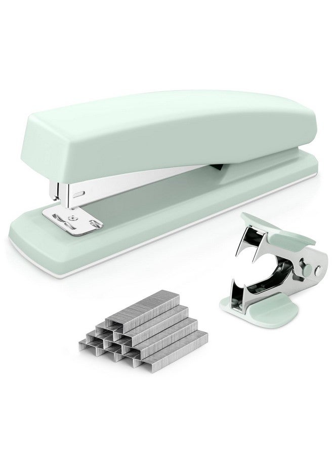 ديلي دباسة ديلي، دباسة مكتبية، دباسة مكتبية، سعة 25 ورقة، تتضمن 1000 دبوس ومزيل دبابيس، باللون الأخضر - Image 1