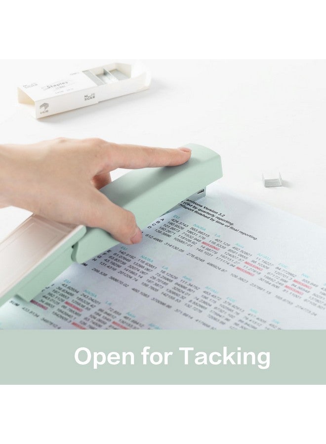 ديلي دباسة ديلي، دباسة مكتبية، دباسة مكتبية، سعة 25 ورقة، تتضمن 1000 دبوس ومزيل دبابيس، باللون الأخضر - Image 3