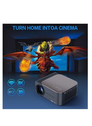Premium home projector with 4K& 8K decoding capability HDR  and advanced connectivity via 5G WiFi Bluetooth featuring a convenient Voice Remote Control. Easily connect to HDMI USB Tablet Phone Lapto - pzsku/ZD8F23412C182570555D4Z/45/_/1700823398/13277fce-0f10-406e-bc27-dba7a883d665