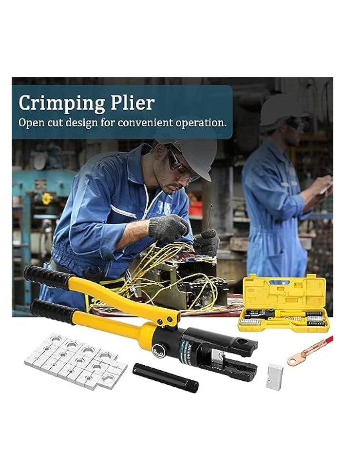 PROMASS YQ-300 Hydraulic Crimping Plier with Dies Manual Hydraulic Hose Crimping Tool Set Copper Aluminum Cable Terminal Cold Pressing Tools  - Image 2
