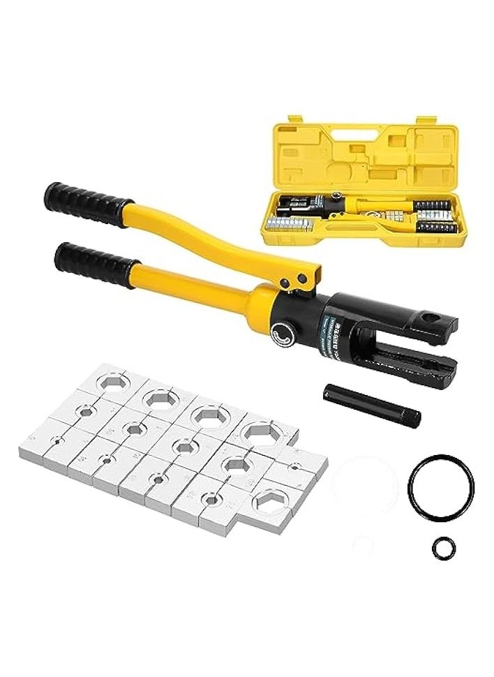 PROMASS YQ-300 Hydraulic Crimping Plier with Dies Manual Hydraulic Hose Crimping Tool Set Copper Aluminum Cable Terminal Cold Pressing Tools  - Image 3