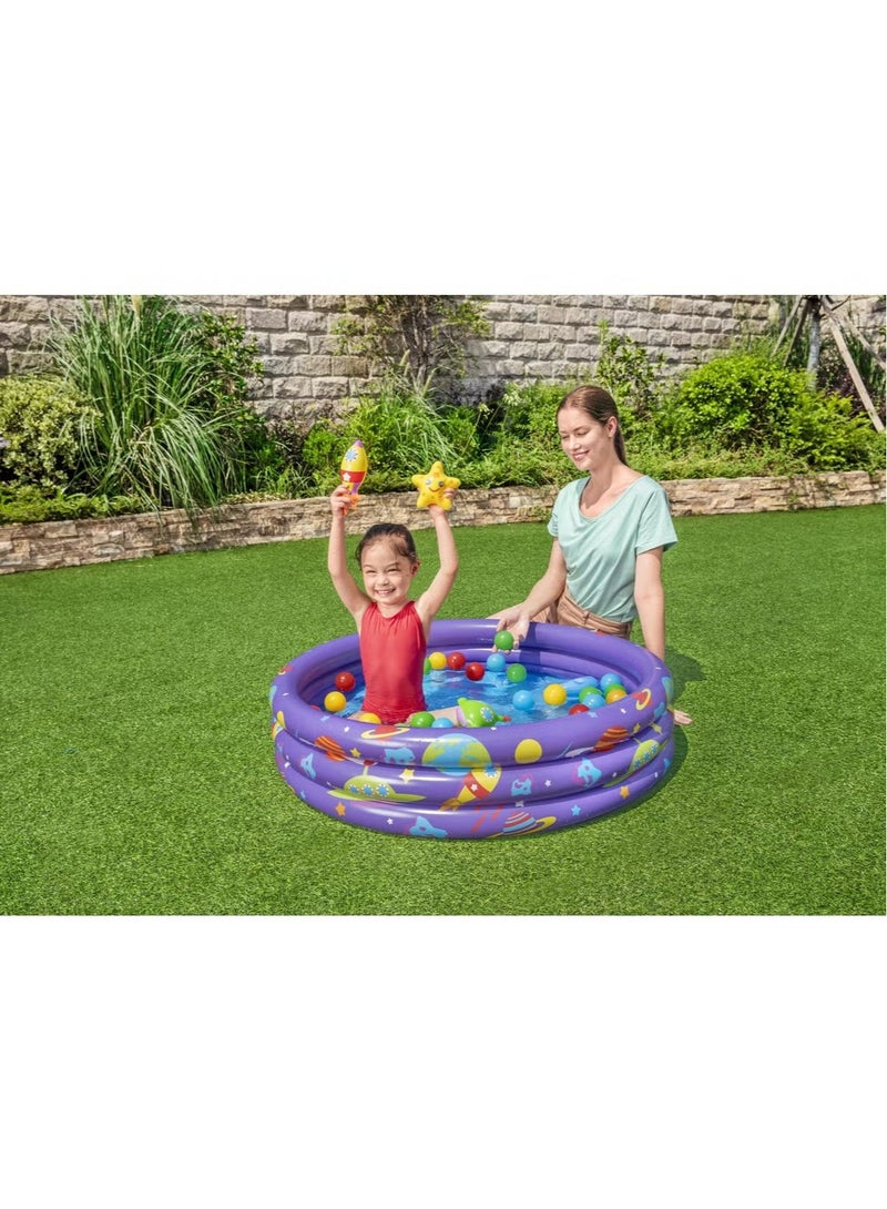 بست واي حوض مسبح مع كرات للأطفال 3 طبقات مع 50 كرة و4 مفاجآت داخلية 26-52466 - Image 3