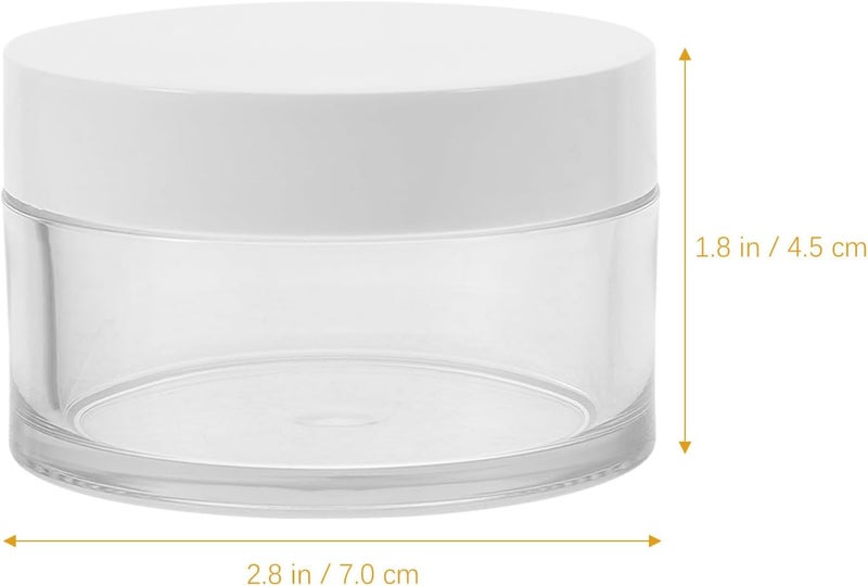 3pcs 80ml Thick Wall Pet Cosmetic Cream Jars Travel Moisturizer Containers Small Refillable Lotion Jars for Facial Creams and Masks - Image 2