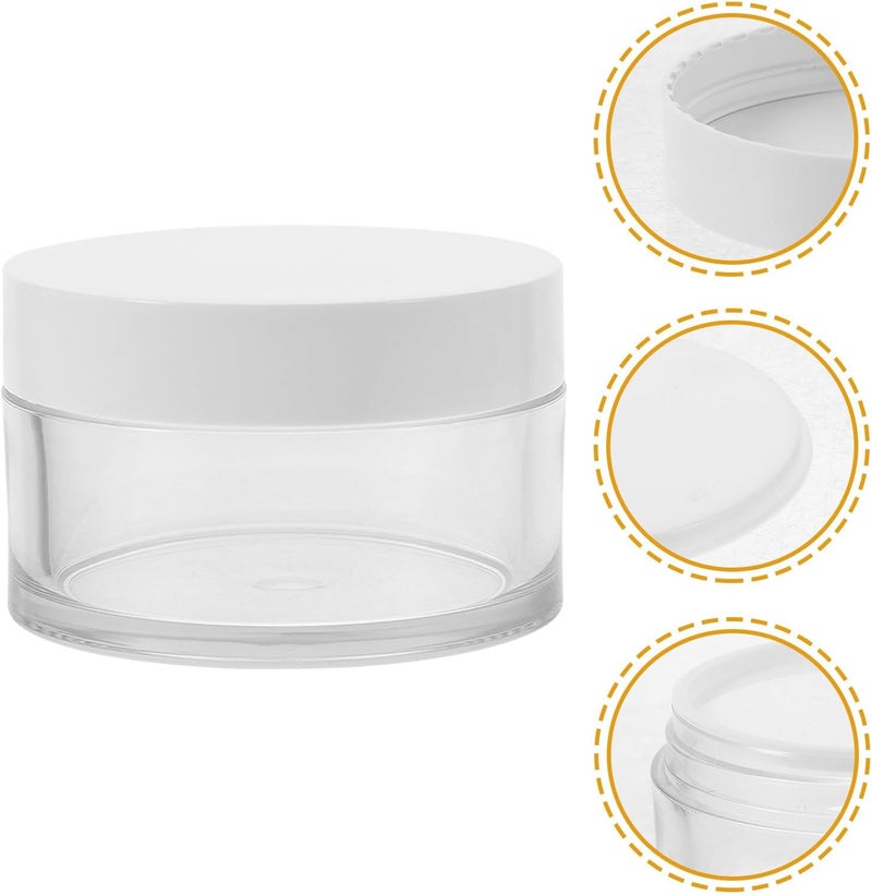 3pcs 80ml Thick Wall Pet Cosmetic Cream Jars Travel Moisturizer Containers Small Refillable Lotion Jars for Facial Creams and Masks - Image 5