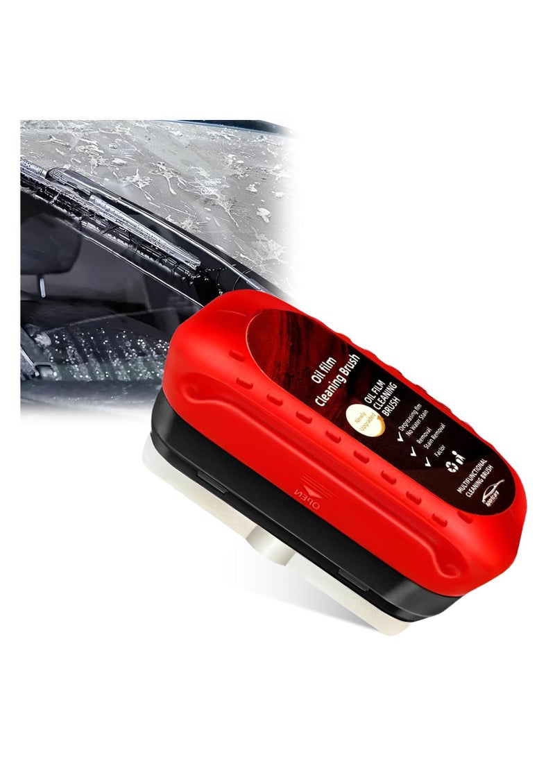 Oil cleaning brush for car glass, glass coating for the windshield, windshield cleaning tool, improves clarity and visibility - Image 1