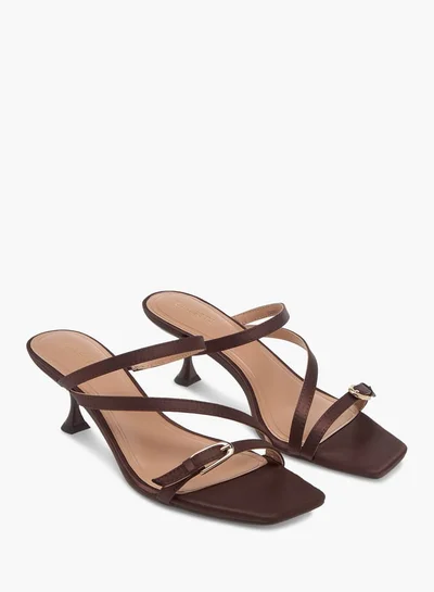 Celeste Women's Strappy Slip-On Sandals with Stiletto Heels