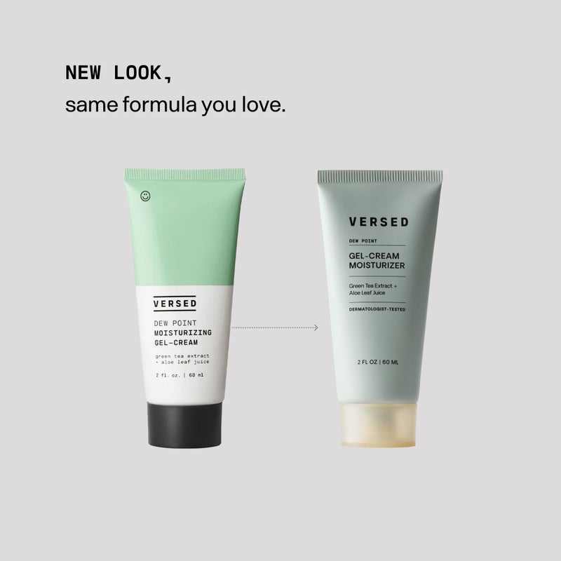 Versed Dew Point Gel Moisturizer For Face - Antioxidant-Rich Gel Cream with Green Tea Extract + Aloe Leaf Juice - Fast Absorbing, Non-Greasy Hybrid Facial Cream for Dry Skin, Vegan (2 fl oz) - Image 5