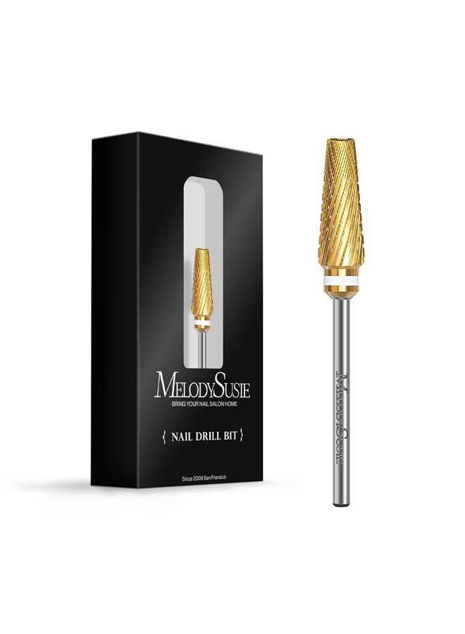 MelodySusie Upgrade 5 in 1 Nail Drill Bits, 3/32'' Carbide Tungsten Multi-function Mixed Sizes Edition, Suitable for Manicure Pedicure Cuticle Gel Polishing, Professional Advanced Bits, Series Bit X - Image 1