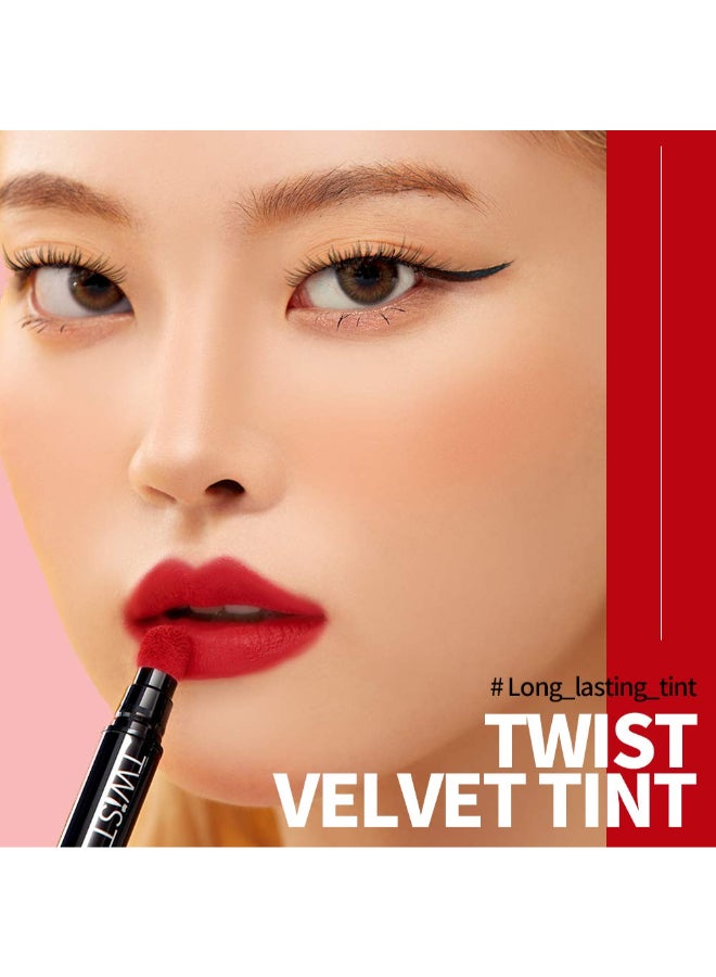 PASSIONCAT Long Lasting Lip Stain for Lips and Cheek Tint High Pigment Color lightweight Matte Finish Weightless Full Coverage Twist Velvet Tint 2 No2 - Image 4