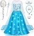 G.C GC Girls Light Up Princess Dress Costume Toddler Princess Dress Up with Cape Kids Wig Crown Wand Toys Halloween Cosplay Birthday Party Gifts - Image 2