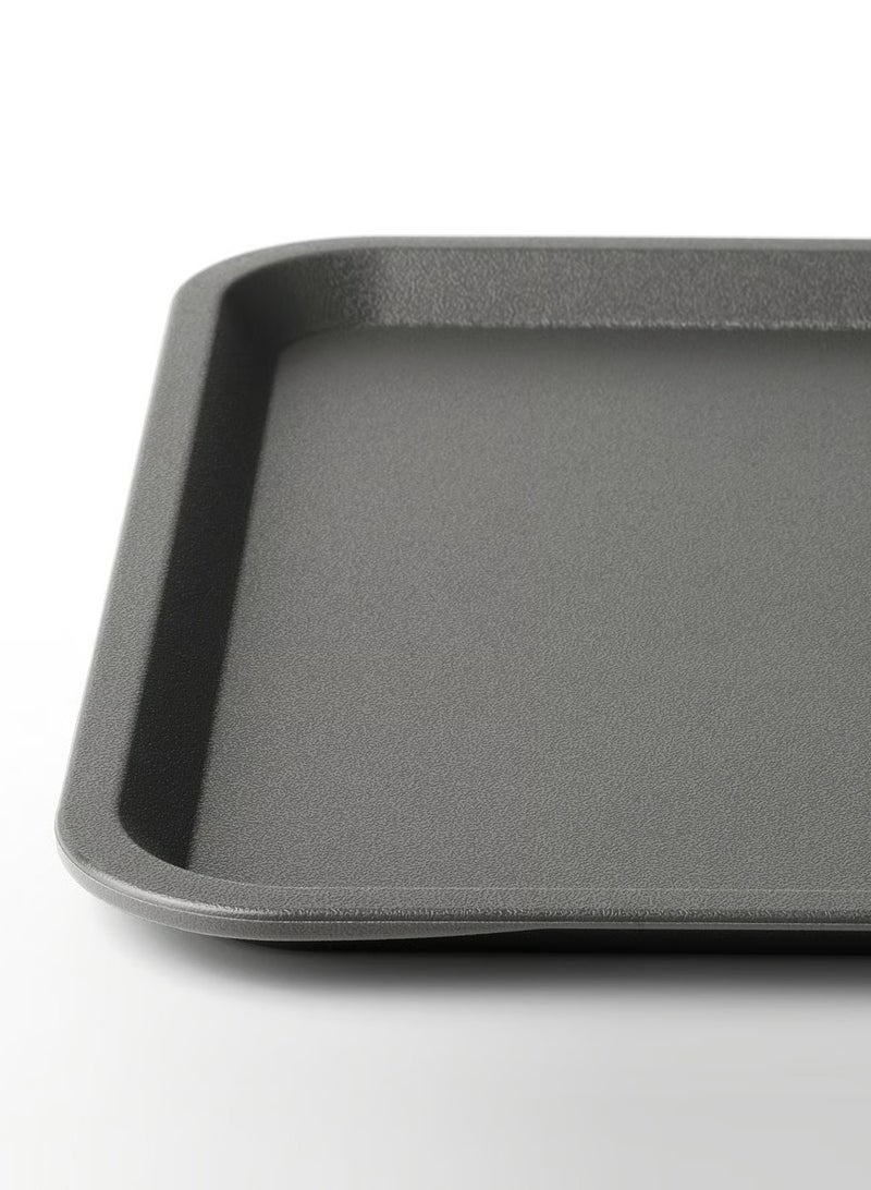 بيتِّيك صينية بلاستيكية رمادية غير قابلة للانزلاق، 29x37سم BAITIQUE - Image 3