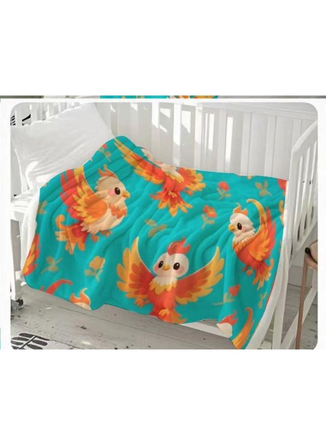 general Baby and children's cartoon flannel thin blanket (warm and comfortable, suitable for sleep, game use) 70cm*100cm - Image 1
