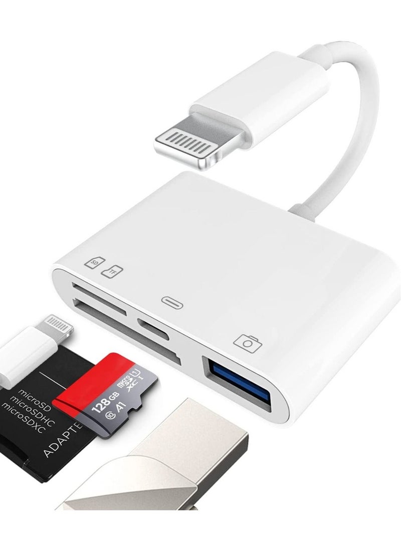 ELTRAZONE Camera Micro SD TF Memory Card Reader Lightning Male to USWRITE A SHORT DESCRIPTION ON  B3.0 Female Adapter OTG Cable for Apple iPhone 11 12 Mini max pro xs xr x se2 7 8plus  - Image 1