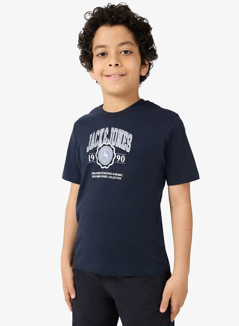 Jack & Jones Junior Kids Jjmako Crew Neck T-Shirt