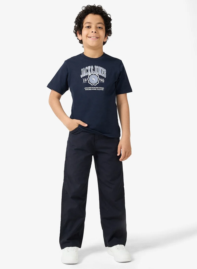 Jack & Jones Junior Kids Jjmako Crew Neck T-Shirt