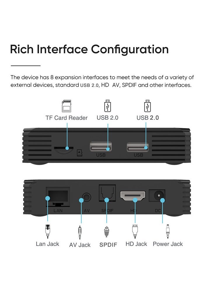 Android - Android TV Set Top Box With Remote Leap-S1 Black - Image 1