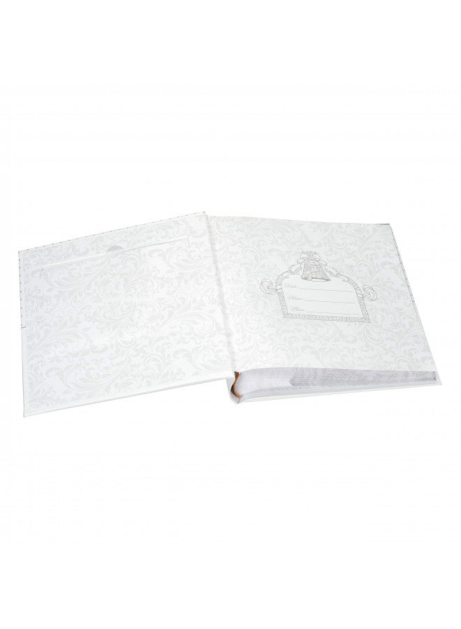 Malden International Designs I Do Wedding Collection 2-Up with Memo Space Photo Album, 160-4x6, White