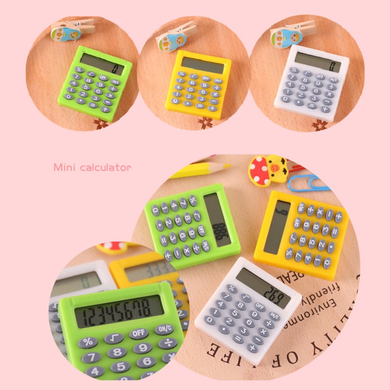 Mini Calculator: 8-Digit Large Display Light Compact High-Quality ABS Basic Calculator - Sensitive Press Key Clear Readable Digit Calculator for Children Students Colleagues Friends - Image 5