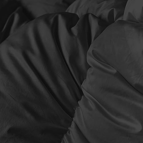 zzlamb All Season Warm Feather Down Comforter Lightweight Duvet Insert, Durable Cotton-Blended Down Proof Shell Duvet Insert with Corner Tabs, Light Comforter King Size 106''x90'' White - Image 5