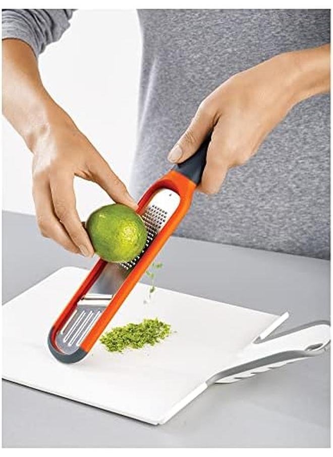 Joseph Joseph Handi Grate 2 In 1 Grater And Slicer Orange  - Image 4