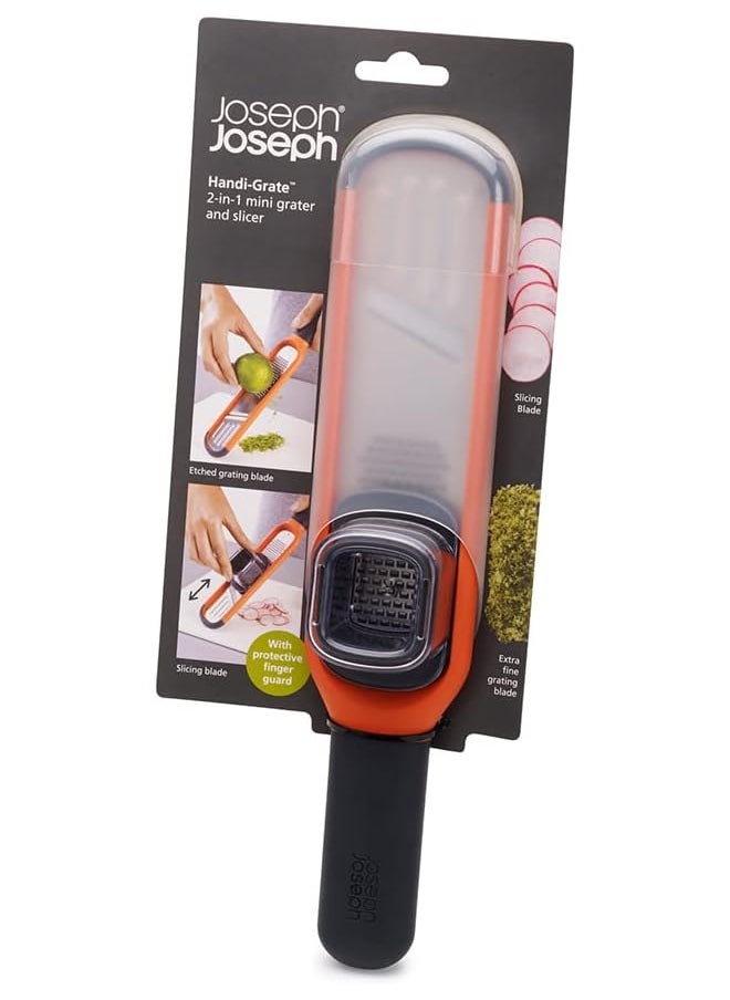 Joseph Joseph Handi Grate 2 In 1 Grater And Slicer Orange  - Image 1