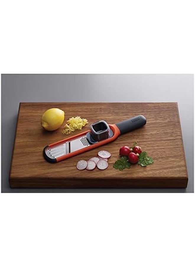 Joseph Joseph Handi Grate 2 In 1 Grater And Slicer Orange  - Image 3