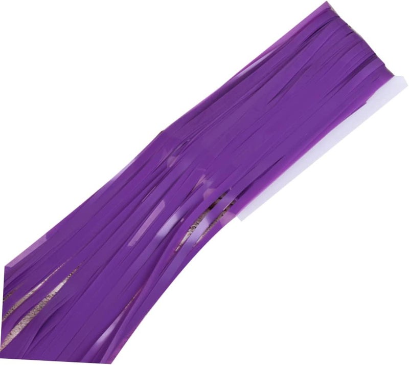 LABRIMP Tassel Table Skirt with for Purple Photo Backdrop Versatile Tablecloth for Birthdays and Festivals Material - Image 1