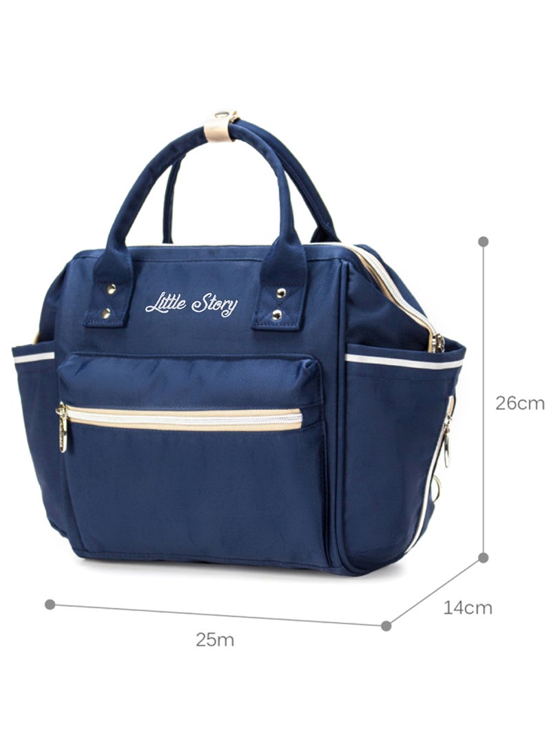 Little Story - Ace Diaper Bag - Blue Beige - Image 1