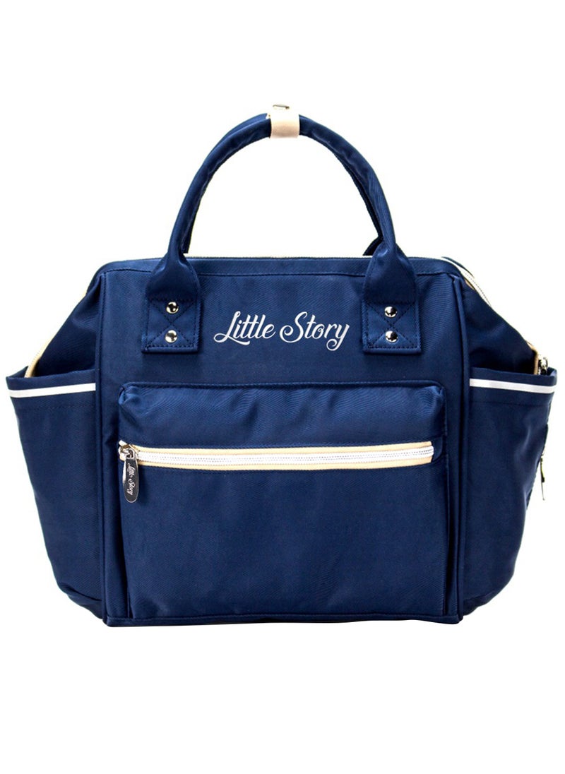 Little Story - Ace Diaper Bag - Blue Beige - Image 1