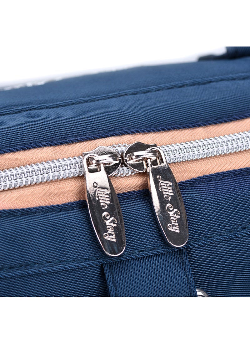 Little Story - Ace Diaper Bag - Blue Beige - Image 1