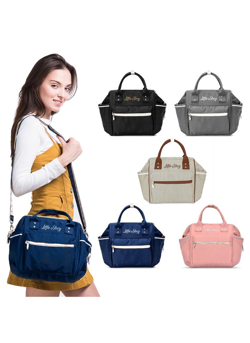 Little Story - Ace Diaper Bag - Blue Beige - Image 1
