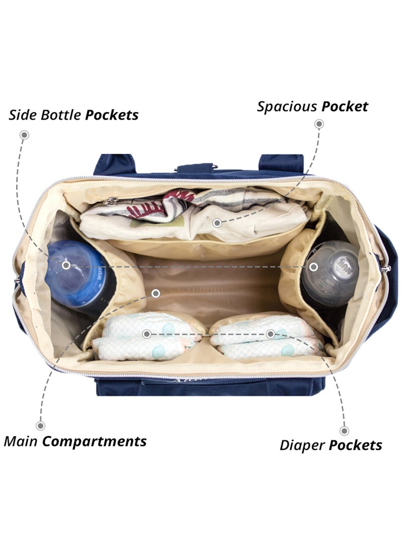 Little Story - Ace Diaper Bag - Blue Beige - Image 1