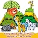 Oriate Magnet Safari Animals for Magnetic Tiles 5pcs Zoo Animal Toys for Magnetic Blocks Movable Joint Magnet Safari Animals Figures Compatible with Magnetic Building Tiles for Kids Magnetic Tiles - Image 4