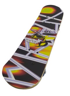 Wasp skateboard By FunZz Size 79 X 20 Cm,Double Kick Concave Skate Board, Complete Skate Board Wood Outdoor Sports Longboards for Teens Adults Beginners Girls Boys Kids  - Image 2