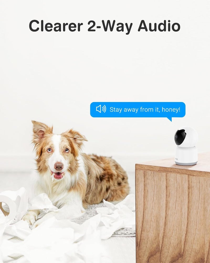 ANNKE 2K Indoor Security Camera Wireless, 360°Pan/Tilt Baby & Pet Monitor Wifi Camera for Home with Two-Way Audio, Night Vision, Smart Human/Sound Motion Detection, Cloud/SD Storage, Works with Alexa - Image 5
