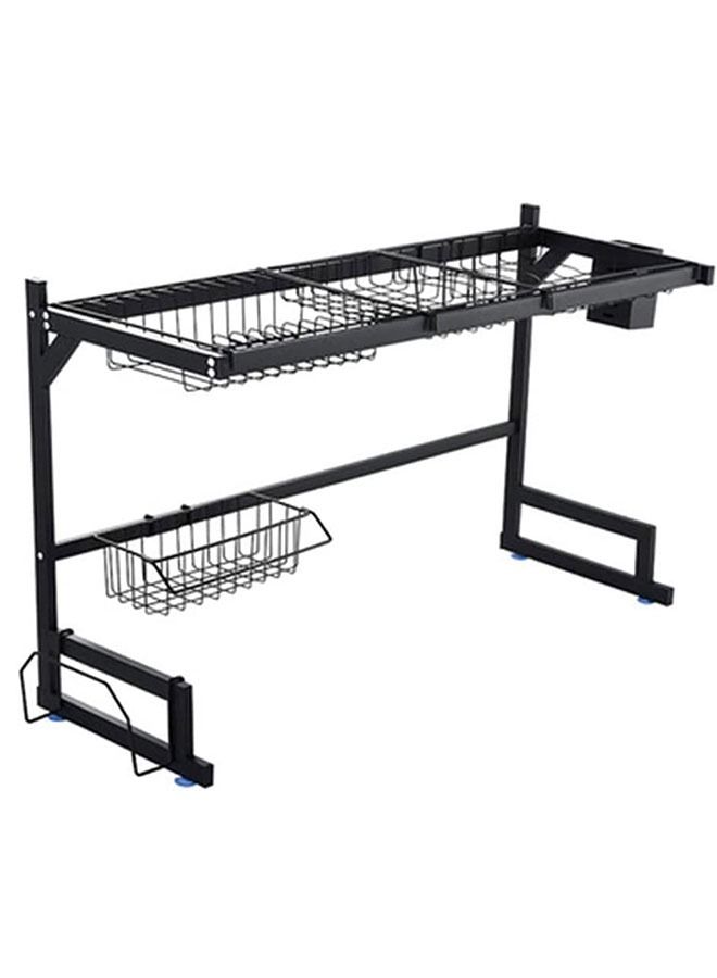 Over The Sink Dish Drying Rack Organizer Black 82*52*34 - Image 1