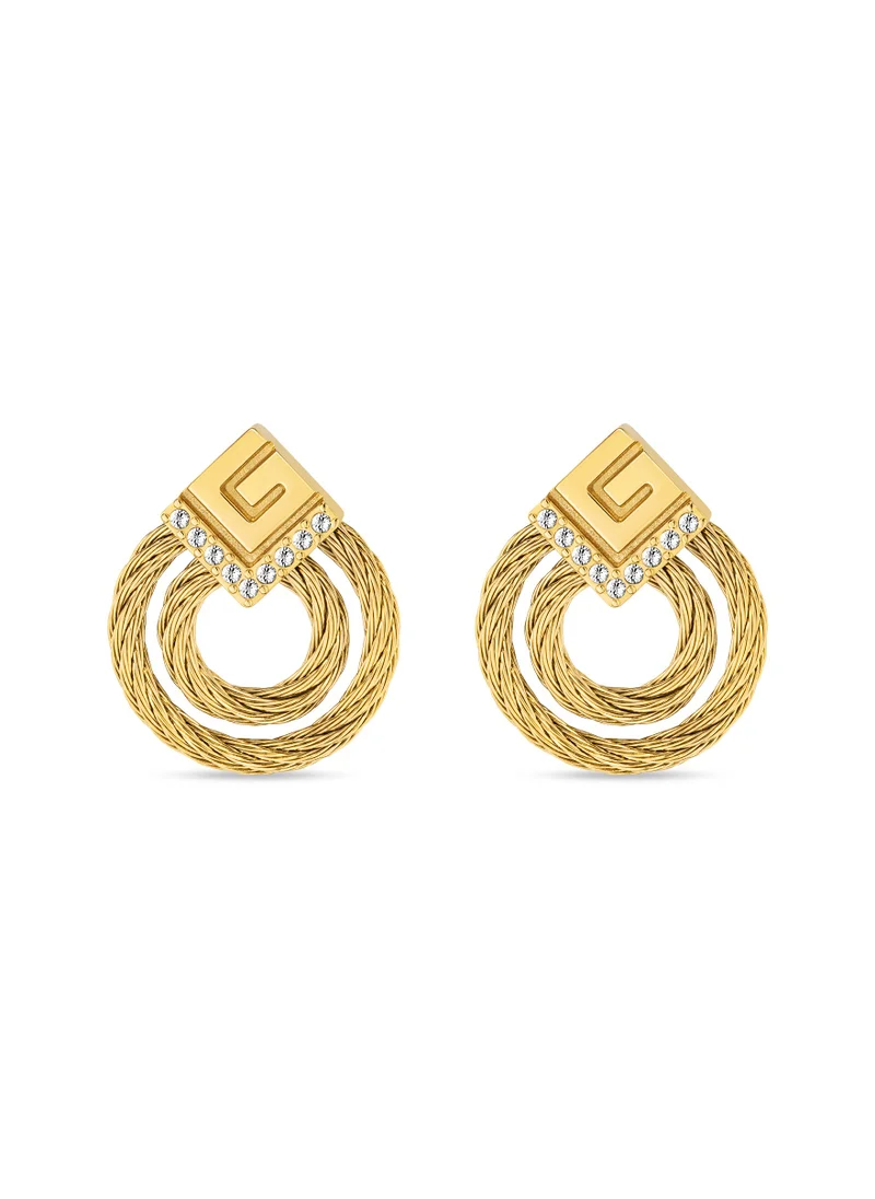 Guy Laroche Tina Gold Plated Earrings