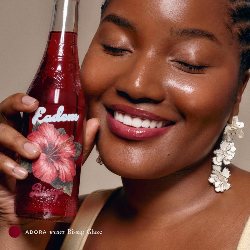 EADEM Le Chouchou Lip Softening Balm, Lip Gloss for Women, Lip Plumper & Lip Mask, Overnight Hydrating & Moisturizing Luxury Lip Balm, 0.5 oz, Bissap Glaze - Image 4