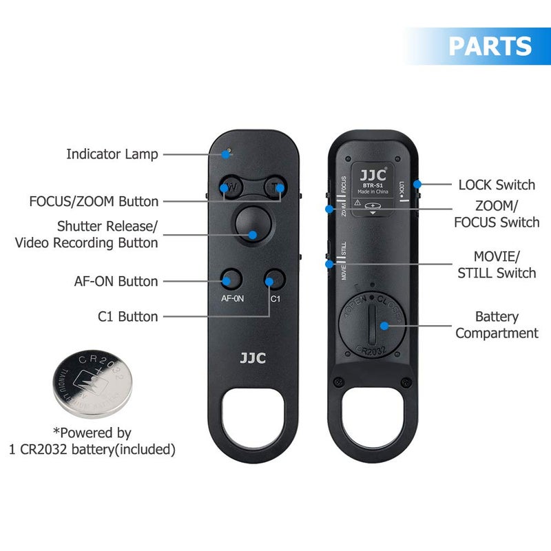 JJC RMT-P1BT Bluetooth Wireless Remote Control Commander for Sony ZV-1 II ZV1 ZV-E1 ZV1F ZV-1F RX100VII RX100M7 ZV-E10 A9III FX30 FX3 A6700 A6600 A6100 A7CR A7C II A7CII A7IV III A7RIV A7RV A7SIII A1 - Image 2